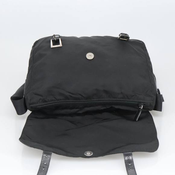 PRADA Shoulder Bag Nylon Black Auth bs20373 - Picture 10 of 16